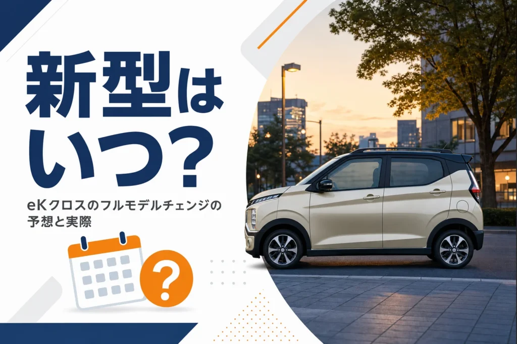 eKクロスのフルモデルチェンジの時期を考えるイメージ