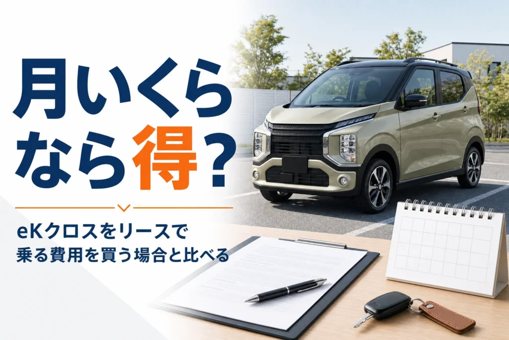 eKクロスのリース費用を比べた記事のアイキャッチ
