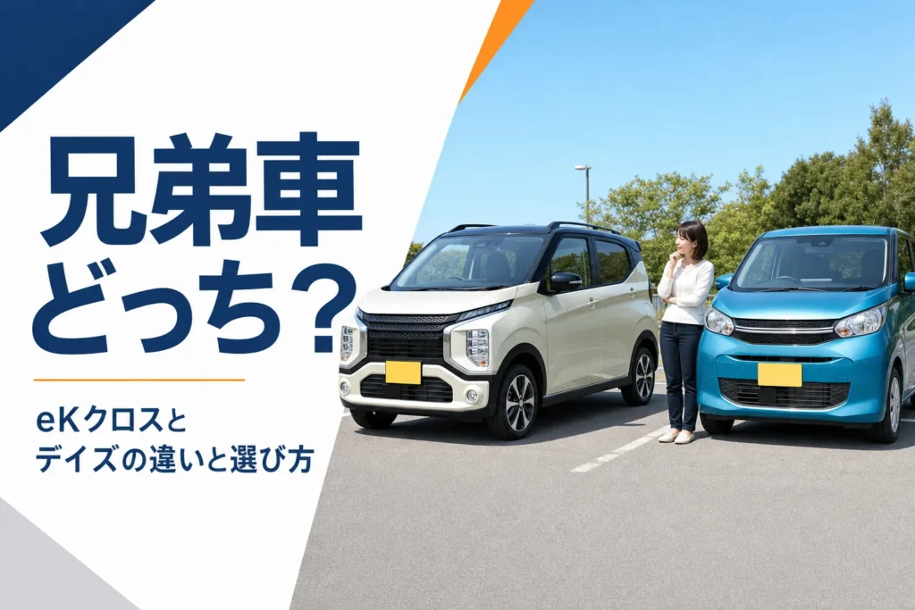 駐車場に並んだ2台の軽ハイトワゴン